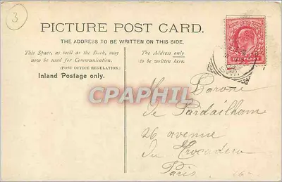 Londres. Pall Mall. — Estátua monumental — editor não identificado, n° 477 — Verso