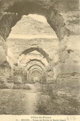 Meknès — Ruínas das Estabulagens de Moulay-Ismaël — Schmitz, foto, Rabat, n°65