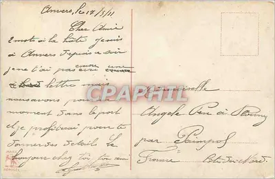 Anvers. Avenue de Keyser — widok panoramiczny — wydawca nieznany — Rewers