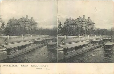 Londres - Scotland-Yard e o Tâmisa — LL