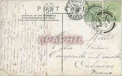 Cheapside, Londyn — widok ulicy z kościołem — wydawca nieznany, nr serii 6 — Rewers