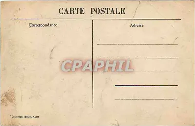 Muzycy lokalni — Série 'Scènes et Types' — Kolekcja Idealna, Algier — Rewers