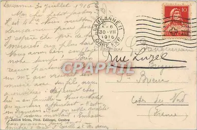 Lausanne - Zamek i Katedra — J.J. 18 C — Rewers