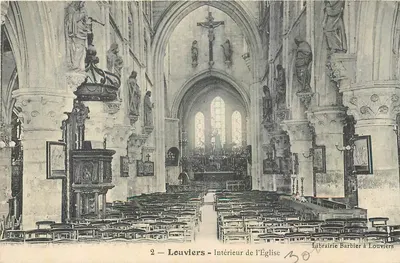Louviers — Interior da Igreja — Livraria Barbier em Louviers
