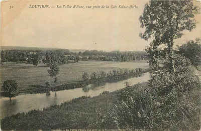 Louvières — A Vale do Eure, vista tirada da Côte Sainte-Barbe — NO Phot