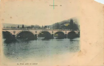 Vernon, o Ponte visto de montante — vista do ponte sobre a Sena — n° 44/27