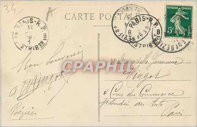 Béziers — Vista general — editor no identificado, n° de serie 015 — Reverso