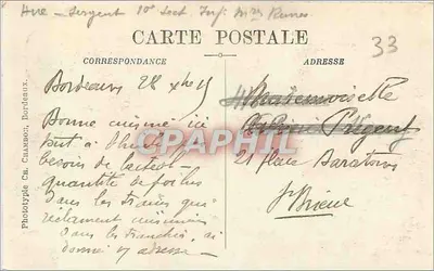 Bordeaux — La Rade, Vue générale — C.B. — Rewers