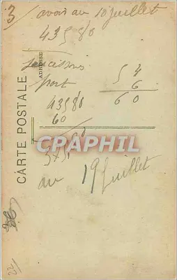 Plouha (C.-du-N.) — Le Palus — Kąt skały — Le Bec de Vir — wydane przez Gouée — Rewers