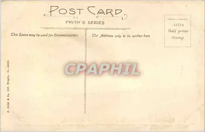 Bilhete postal antigo Oxford Christ Church West Front — Verso