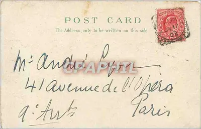 Praça Leicester — Londres — editor H.M.&Co.L. n°10 — Verso