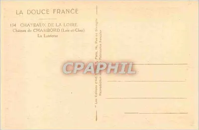 Zamek w Chambord — Latarnia — Wydawnictwo Sztuki Francuskiej — Rewers