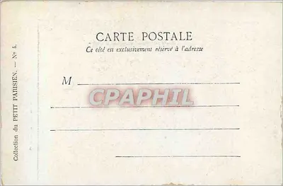 Paryż — Arc de Triomphe — Kolekcja Petit Parisien, nr 4 — Rewers