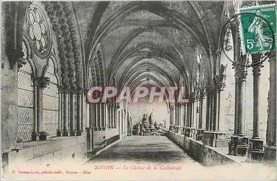 Noyon — O Claustro da Catedral — G. Compiegne, foto-editora Noyon - Oise