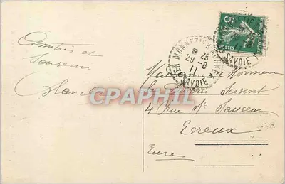 Genebra — Os Cisnes e a Ilha Rousseau — n° 5170 — Verso