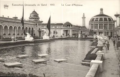 Exposição Universal de Gand - 1913. A Cour d'Honneur — editor STAR, n° 45