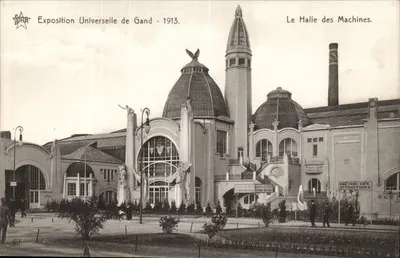 Exposição Universal de Gand - 1913 — O Pavilhão das Máquinas — editor STAR