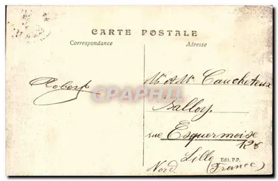 Gand-Gent — Palácio da Direção — editor P.P. n° 1913 — Verso