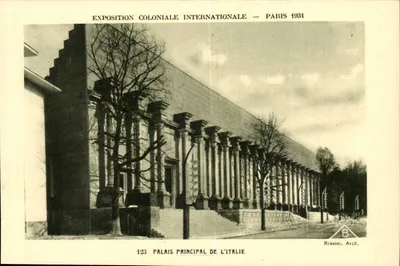 Palácio Principal da Itália — Exposição Colonial Internacional — Paris 1931