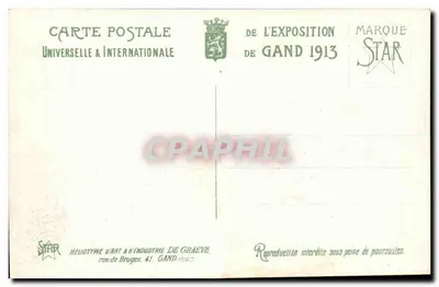 Villaggio Senegalese — Esposizione Universale di Gand 1913 — editore STAR, n° 28 — Verso