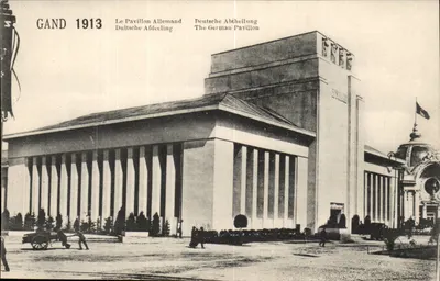 Gand 1913 — O Pavilhão Alemão — Editor C. D. Br
