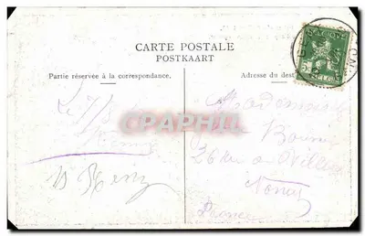 Exposição Universal de Gand 1913 — Grupo do Cavalo Bayard e Seção Inglesa — editor não visível — Verso