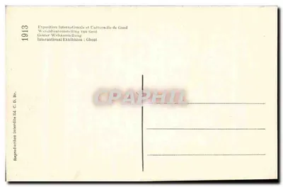 Gand 1913 — A Seção Italiana — Pavilhão Italiano — Verso