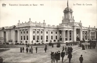 Exposição Universal de Gand - 1913 — O Palácio do Canadá — editor STAR