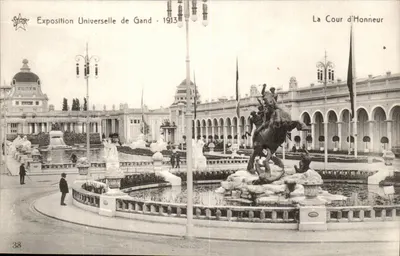 Exposição Universal de Gand - 1913 — A Cour d'Honneur — editor STAR, n° 38