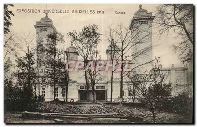 Exposição Universal de Bruxelas 1910 — Pavilhão Canadá — Editor V.P. Bruxelas