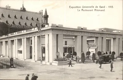 Exposition Universelle de Gand - 1913. Le Restaurant Allemand — Das Deutsche Haus, éditeur STAR, n° 36