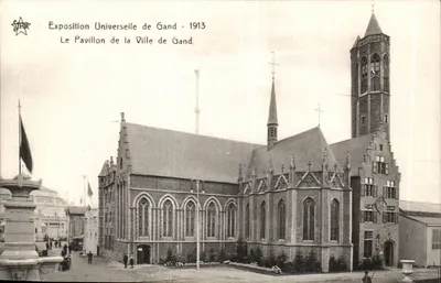 Exposição Universal de Gand - 1913 — O Pavilhão da Cidade de Gand — editor STAR
