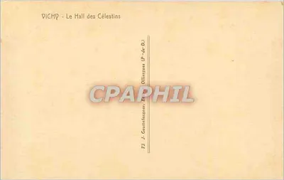 Vichy — Hala Célestynów — J. Gouttefanges (P.-de-D.) — Rewers