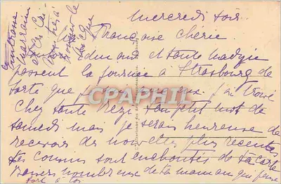 Estrasburgo - As antigas torres nos Ponts Converts — editor CPAPHIL, n° 96 — Verso