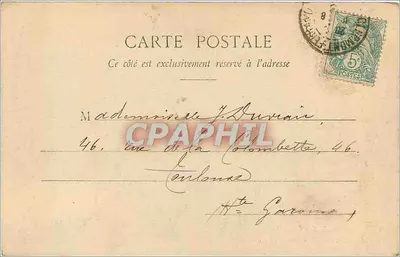 La Bourboule — Widok ogólny — Lib. Bougé-Réal, 21, Rue de l'Écu, Clermont-Ferrand — Rewers