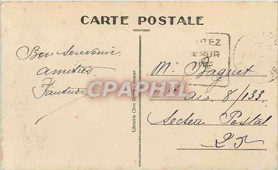 Semur — Widok z wieży kościoła — Wydawnictwo Clère, Semur, nr 83 — Rewers