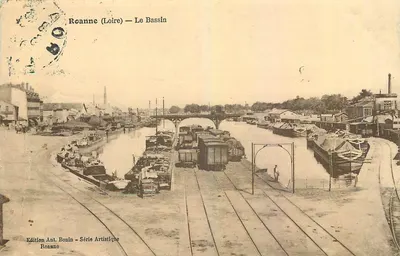 Roanne (Loire) — O Lago — Edição Ant. Bonin — Série Artística