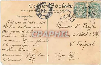 PARIS — Perspectiva del Bois de Vincennes — n°984 — Reverso