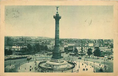 Place de la Bastille — Coluna da Bastilha — E. Papeghin, n°57