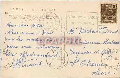 Hôtel des Invalides — widok z Esplanade — Yvon — Rewers