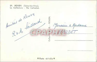 Rouen — Widok katedry — Foto G. ROUEN — Rewers