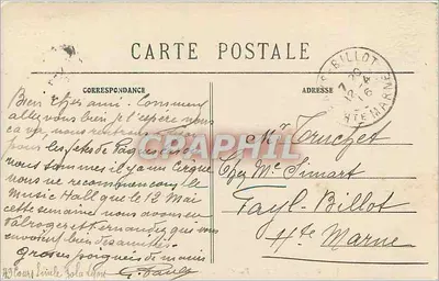 Grenoble — Vista Geral e o Monte Moucherotte (1906) — Verso