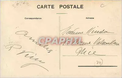 Montpellier — Place de la Comédie — widok miejski z tramwajem i fontanną — wydawca nieznany, nr 11 — Rewers