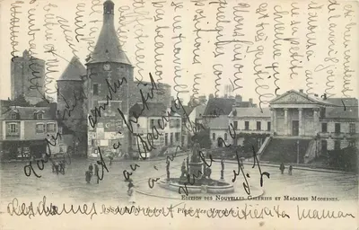Issoudun (Indre) — Place dos Mercados — Edição das Novas Galerias e Lojas Modernas