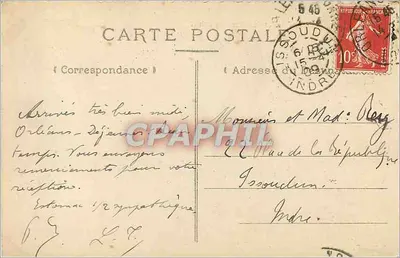 Olivet — O Pont do Loiret — A.L.B.O. — Verso