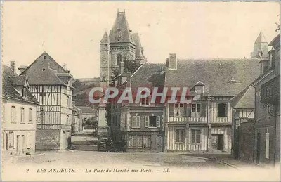Les Andelys — A Praça do Mercado dos Porcos — LL