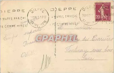 Dieppe — Widok ogólny — Dzielnica Kościoła św. Jakuba — Rewers