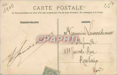 Bois de Vincennes - La Cueva del Lago Daumesnil — G.L. n°855 — Reverso
