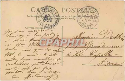 Valenciennes - Estátua de Froissart - E. C. — Verso