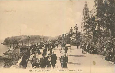 Monte-Carlo - O Teatro e Terrasses - B. F. - n° 258